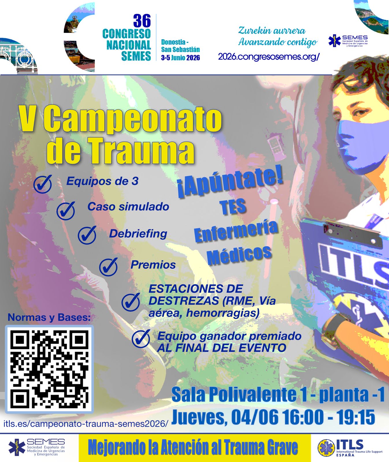 V CAMPEONATO – ATENCIÓN INICIAL AL PACIENTE DE TRAUMA GRAVE – #SEMES2026